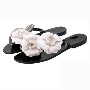 Melissa Camellia Flower Flat Sandals